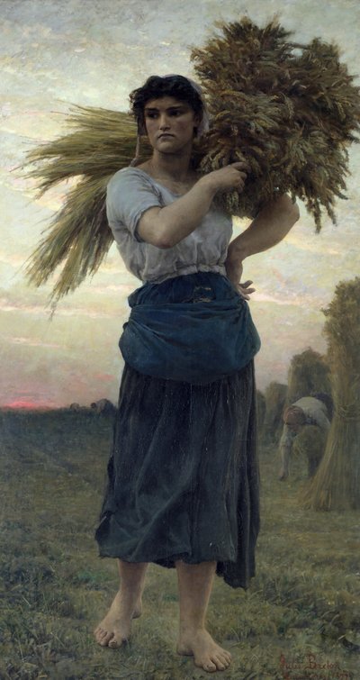 Die Ährenleserin, 1877 von Jules Breton